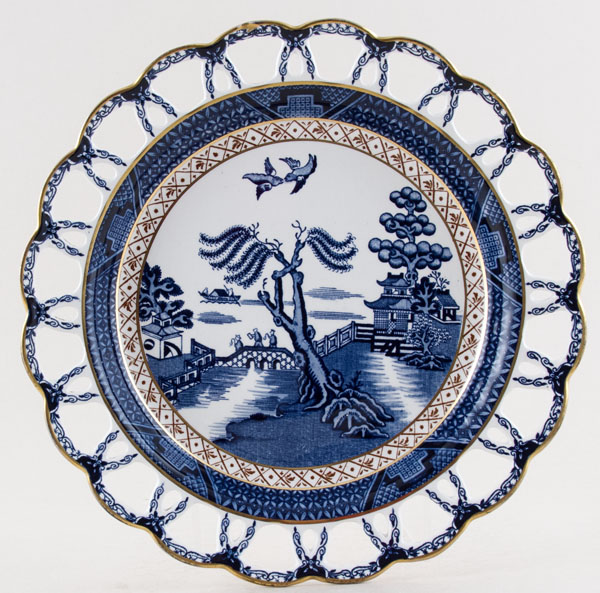 Plate Pierced Rim c1950